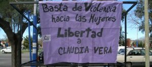 Festival realizado en 2014 en la plaza de Tunuyán en apoyo a Claudia