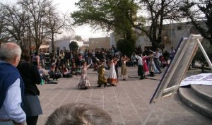 Festival realizado en 2014 en la plaza de Tunuyán en apoyo a Claudia